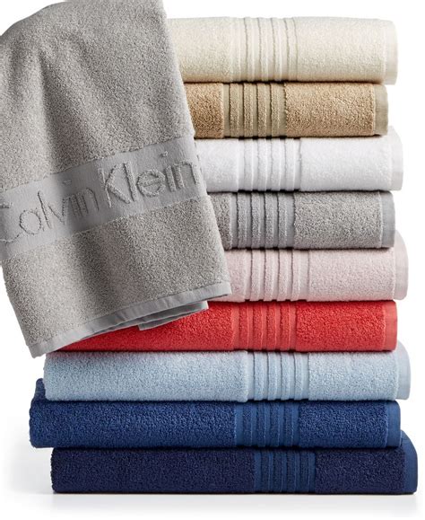 Calvin Klein spa towels